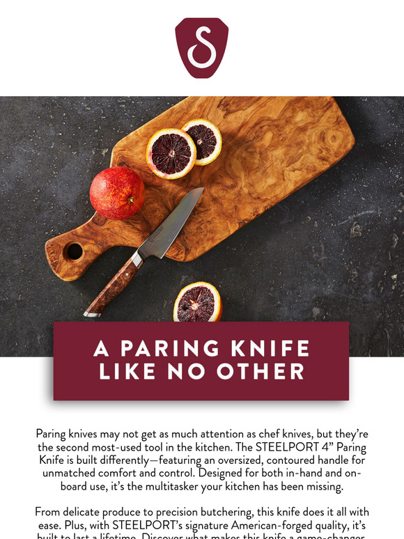 Small, but Mighty: The STEELPORT 4” Paring Knife