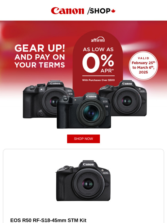 As low as 0% APR* Financing is Back!