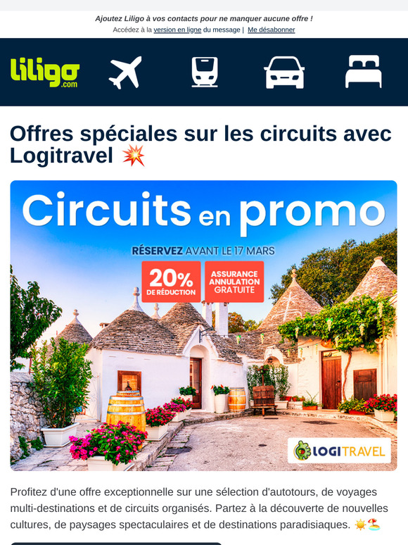 Durée limitée : des circuits à prix réduit avec Logitravel 😍