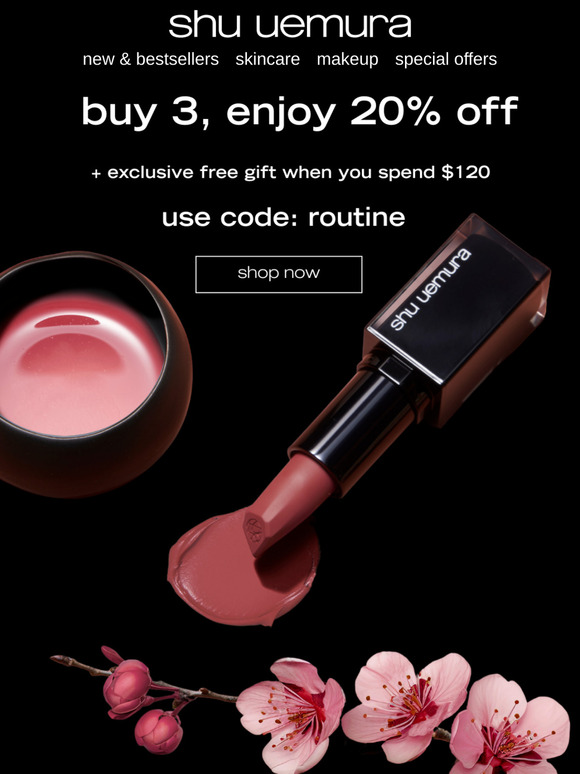 choose 3, get 20% off! 💄