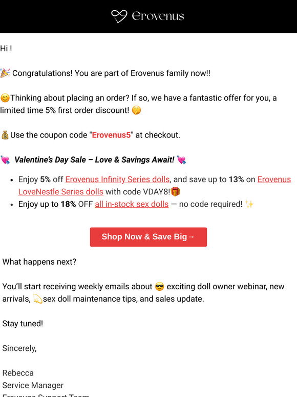 LoveNestle: Enjoy Up to 13% OFF Your First Order! Welcome to the Erovenus Family! | Milled LoveNestle: Enjoy Up to 13% OFF Your First Order! Welcome to the Erovenus Family! | Milled
