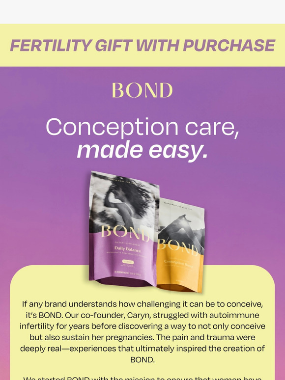 Get 3 gifts with a Fertility Bundle 💝