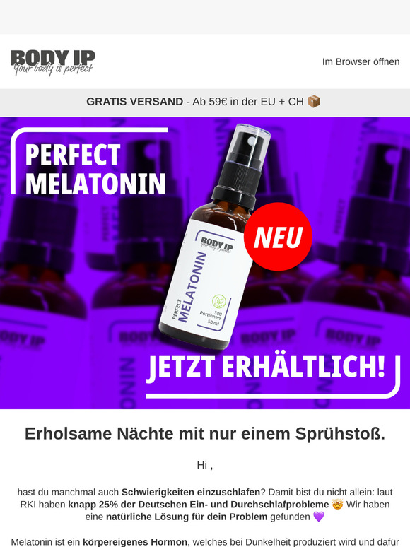 Endlich schneller einschlafen - Perfect Melatonin out now 😴