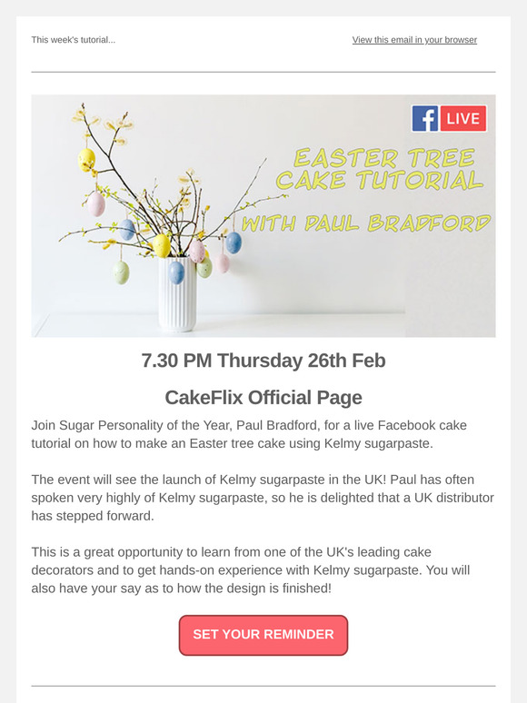 LIVE Easter Tree Cake Tutorial with Paul