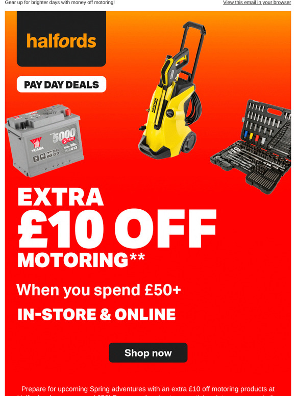 Fancy an extra £10 off?