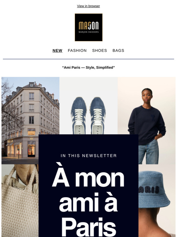 À Mon Ami à Paris — Shop New Ami Paris Collection online!