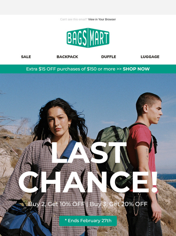 Last Chance! These deals are taking off: VEGA Duffle Backpack & REIKI Gym Bag