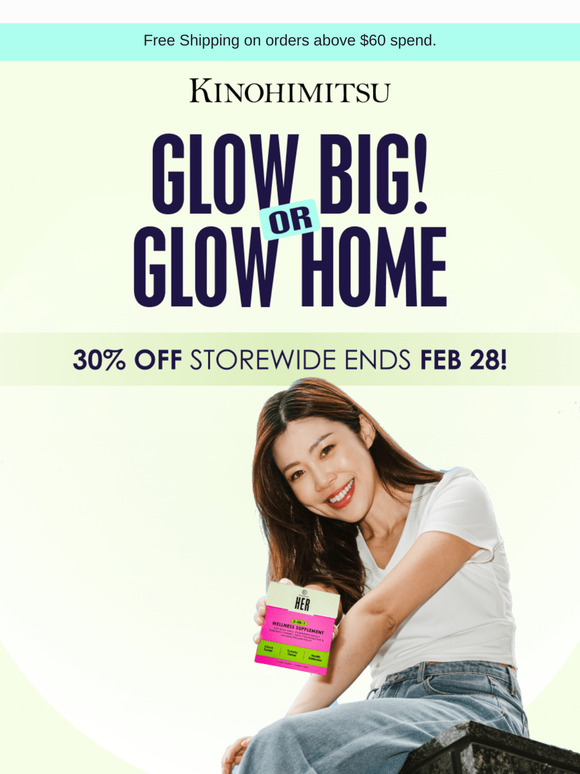 [30% OFF ENDING SOON] New Look, Same Glow—Sale Ending Soon!