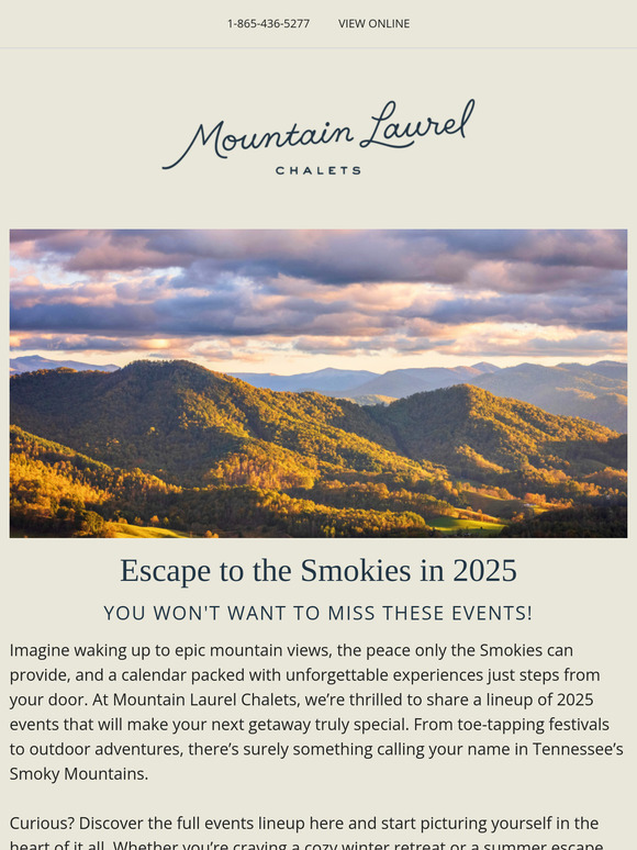 Grab Your 2025 Calendar and Start Planning For the Smokies!