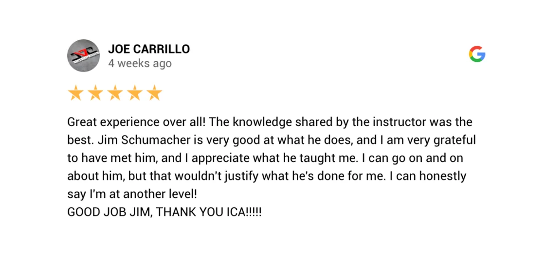 [ICA] Testimonial 4