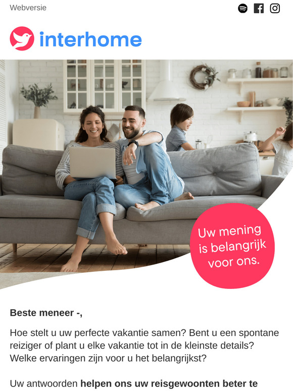 Uw mening is belangrijk voor ons!