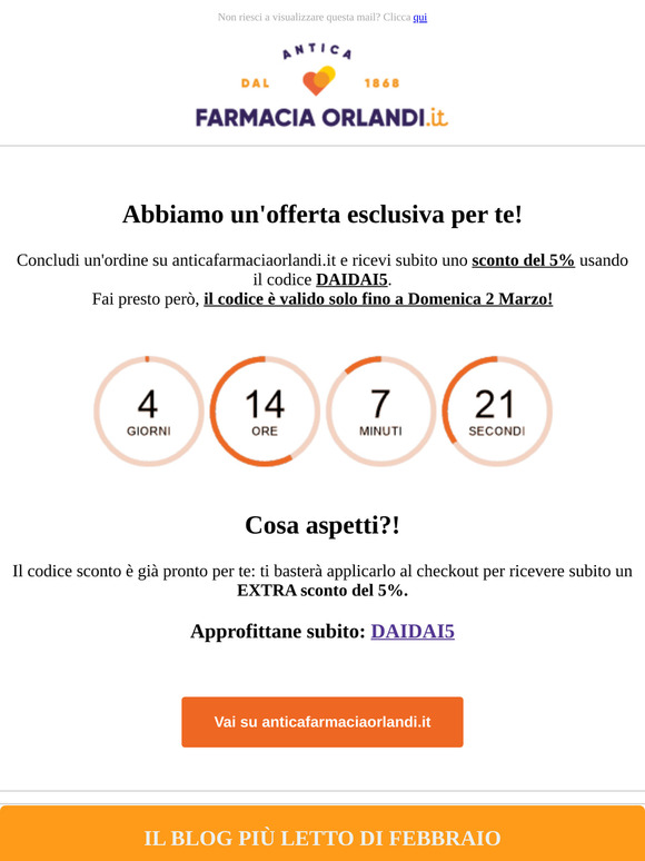 5% di sconto col codice DAIDAI5