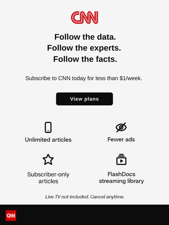 A better CNN experience for less than $1/week.