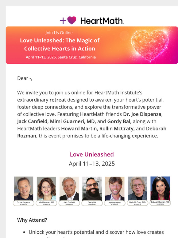 Join Us Online: Love Unleashed Event