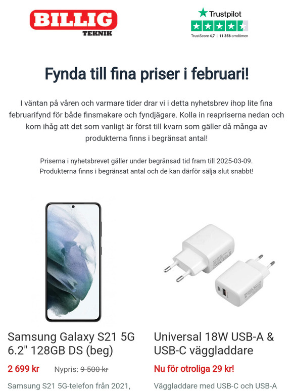 Fina februaripriser för fyndjägaren!