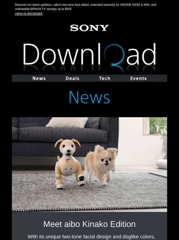 Exciting News, New aibo Color, Warranty Updates + Big Savings