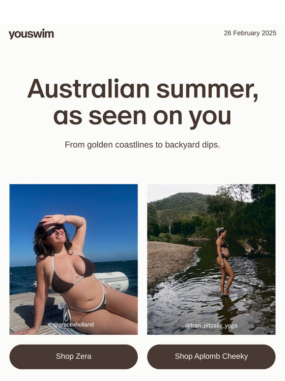 Australian summer, as seen on you.