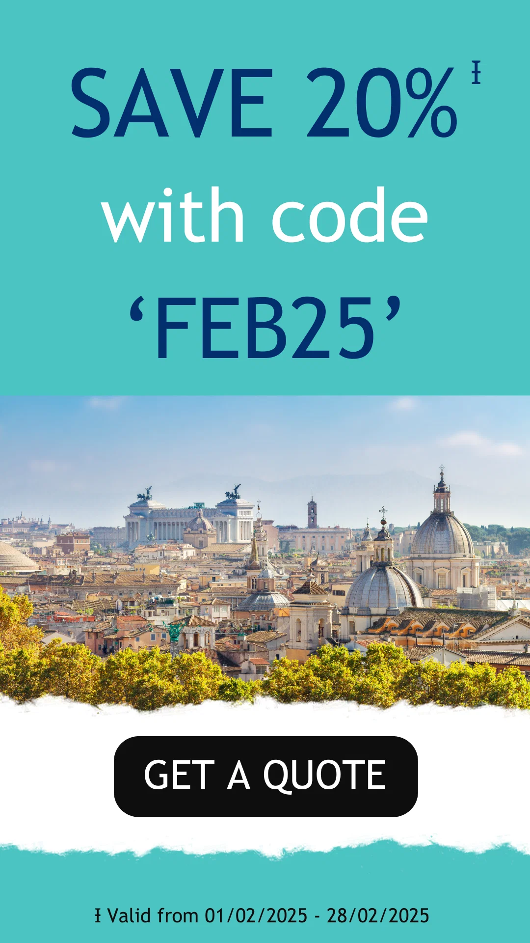 Save 20%Ɨ with code 'FEB25' Graphic