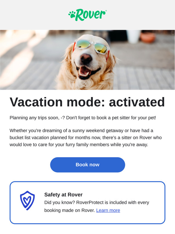 Can't bring your pets? Book a loving sitter