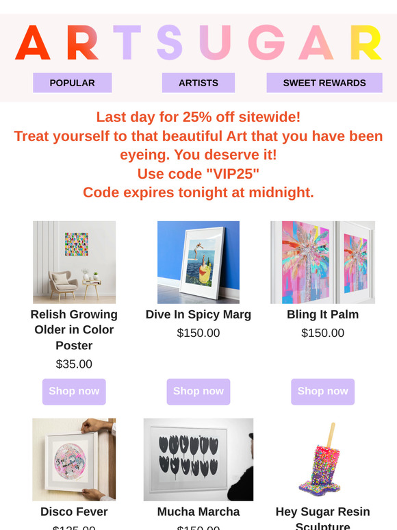 🎨Last Day to Unlock 25% Off Your Fav Art