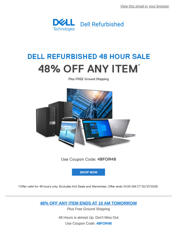 Last Chance to get 48% Off Any Item