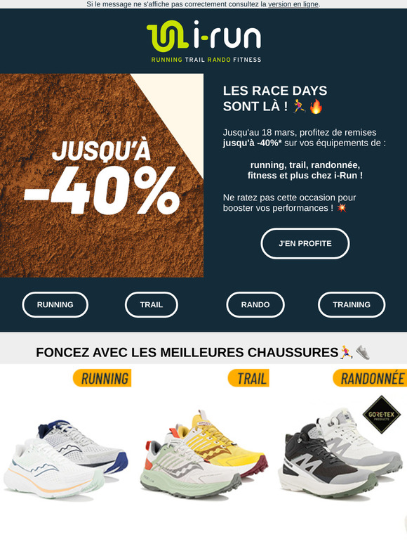 🔥 Les RACE DAYS sont là !