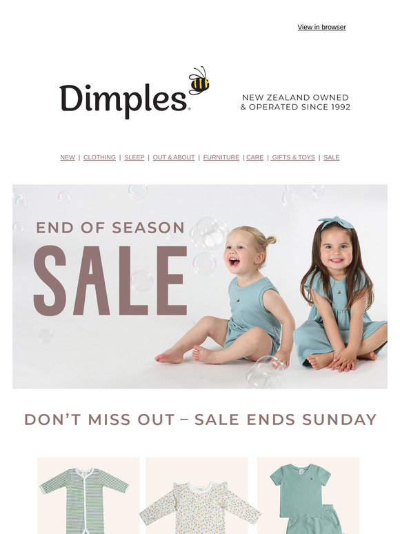 🐝 End of Season SALE - Ends Sunday   🐝