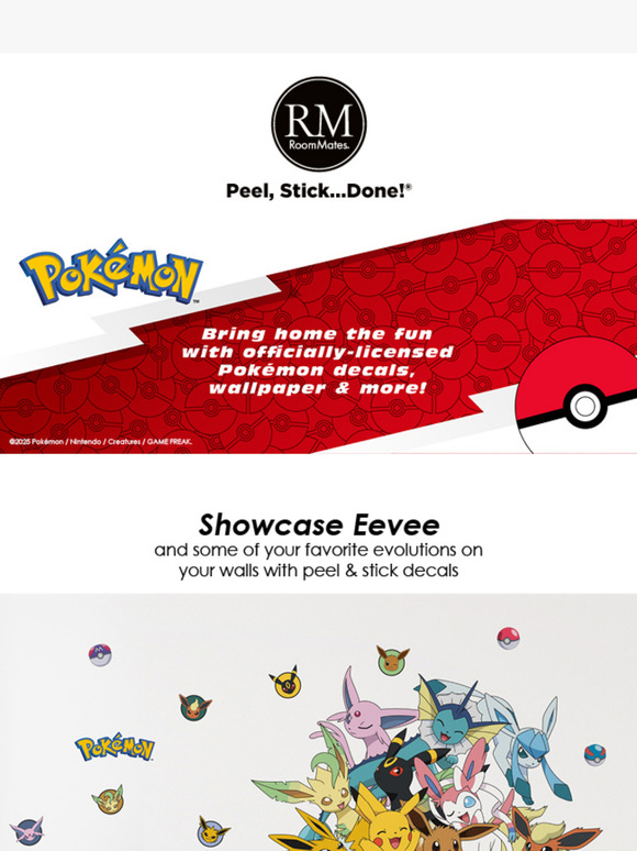 Celebrate National Pokémon Day with RoomMates Decor!