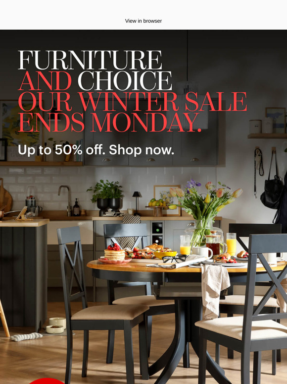 Up to 50% off - Our Winter Sale ends soon!