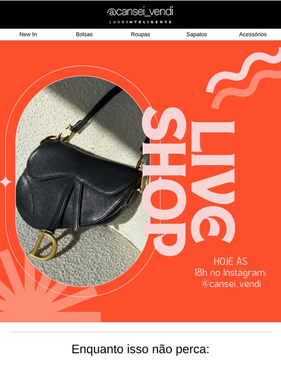 FW: A live shop é daqui a pouco!