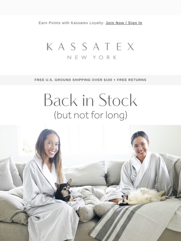 Back in Stock: Spa Luxury Robes