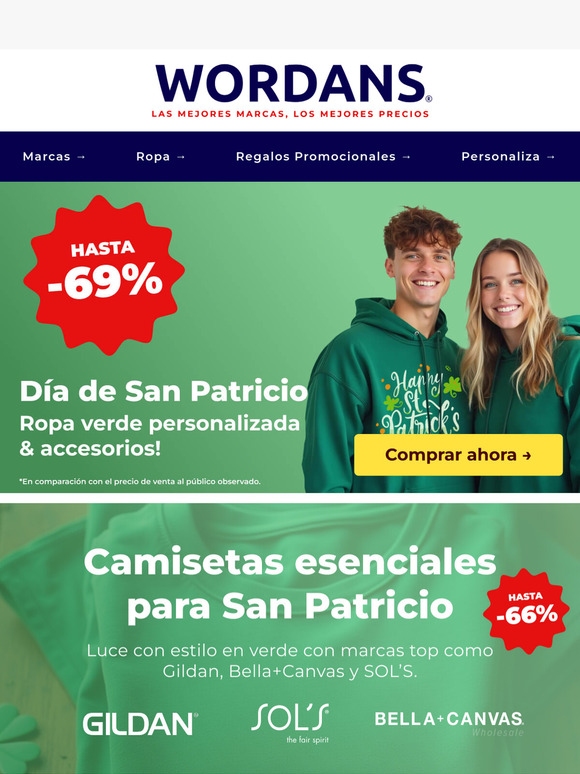 🍀 Prepárate para el Día de San Patricio – Ropa verde personalizada al mejor precio!