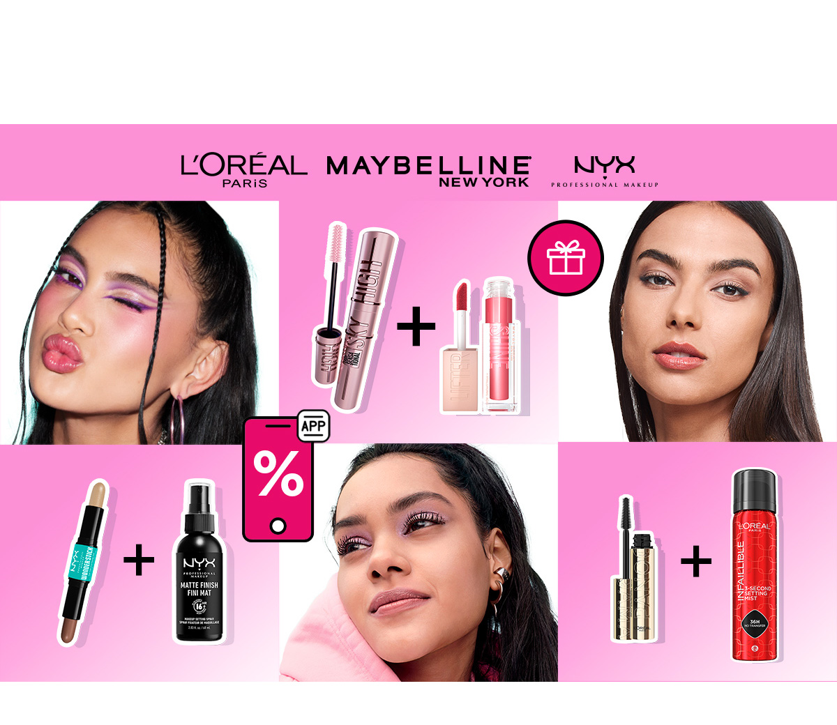 30 % zľava na TOP make-upové značky v appke a darček k tomu