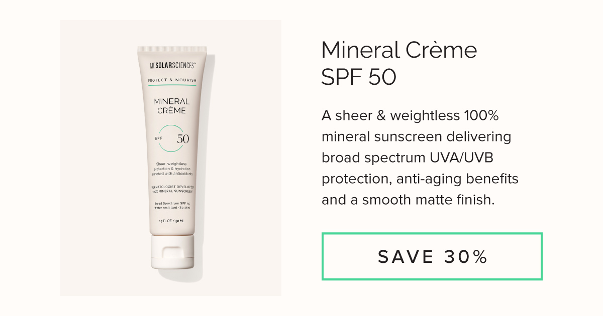 Mineral Tinted Crème SPF 30 - Save 30%