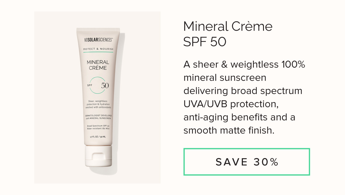 Mineral Tinted Crème SPF 30 - Save 30%
