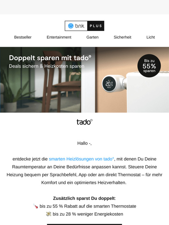 🌡️ Smart heizen mit tado°: Bis zu 55 % sparen