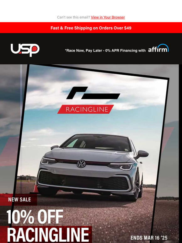 SAVE BIG on VW, Audi & BMW Parts - Racingline & MMX Tax Sale Live!
