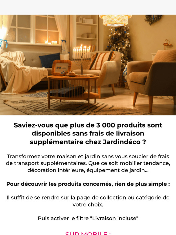+3000 articles sans frais de livraison supplémentaires