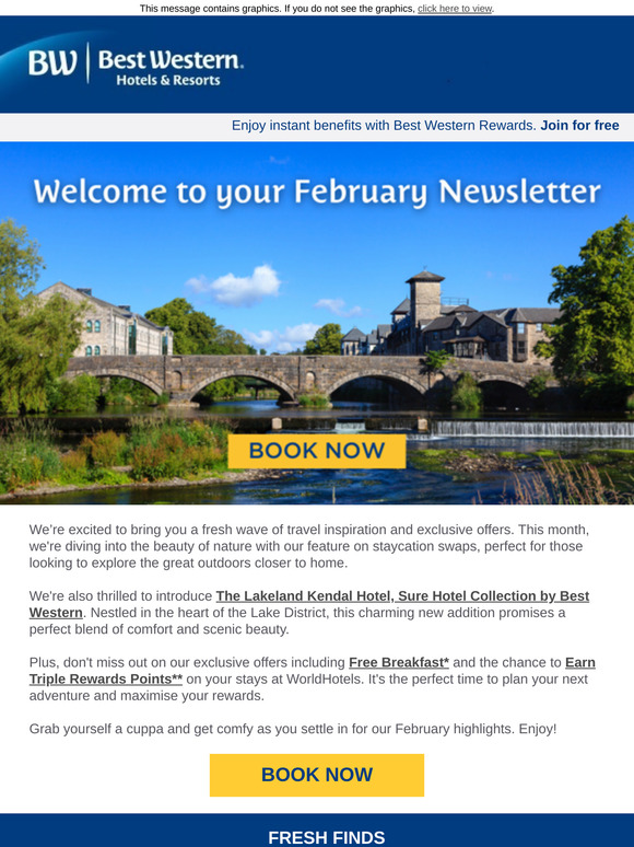 Exclusive Offers, New Openings and More: Best Western’s February Highlights