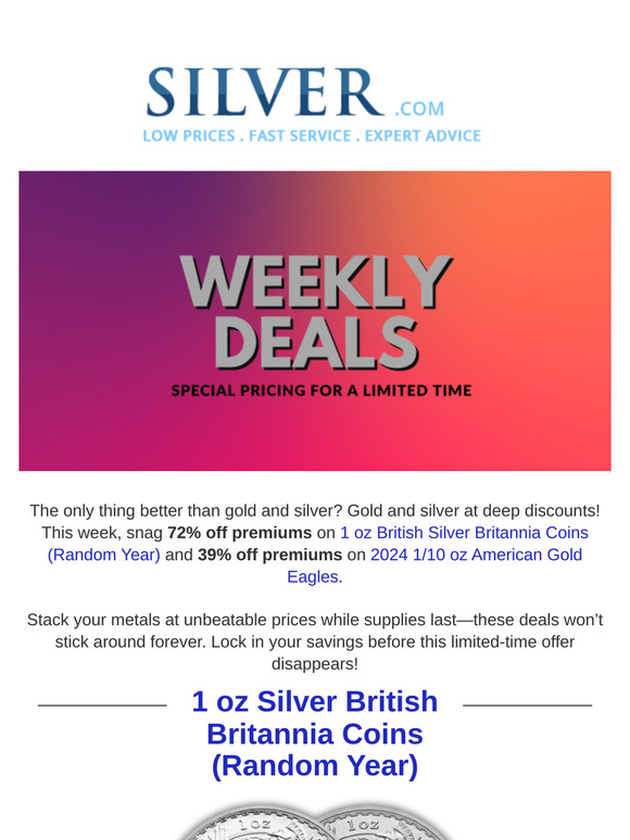 🚨Warning: These Gold & Silver Deals Won’t Last!