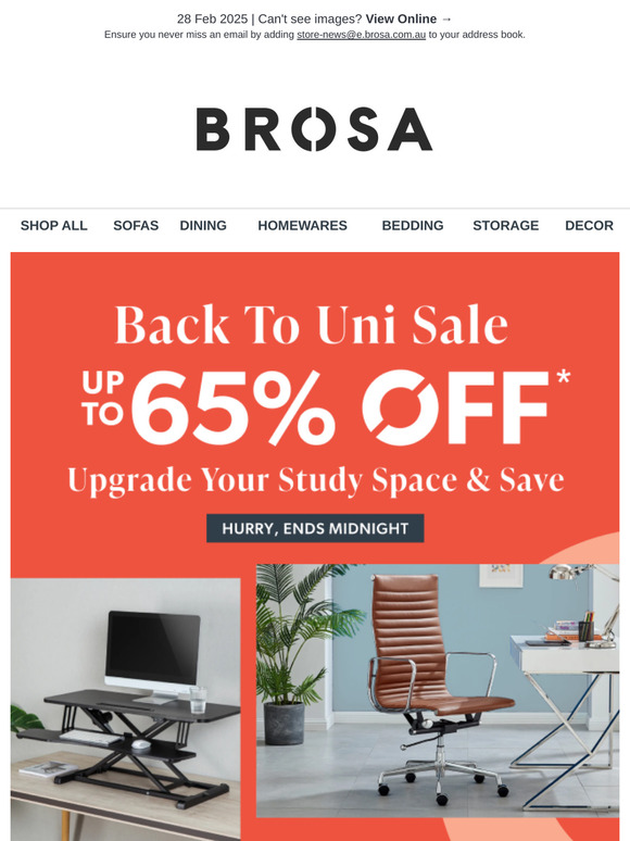 HURRY, ENDS MIDNIGHT 📖 Up to 65% OFF Study Essentials in our Back to Uni Sale