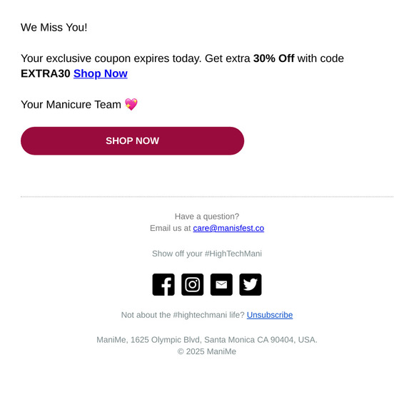 Extra 30% Off Coupon Expires Tonight