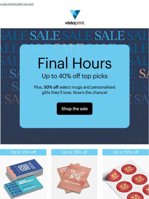 Tick tock, there isn't long left of the sale