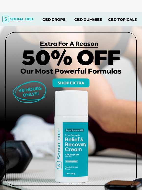 50% Off? That’s the Extra You Deserve.