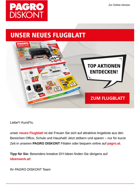 Unser neues Flugblatt ist da - jetzt tolle Angebote entdecken! 😍