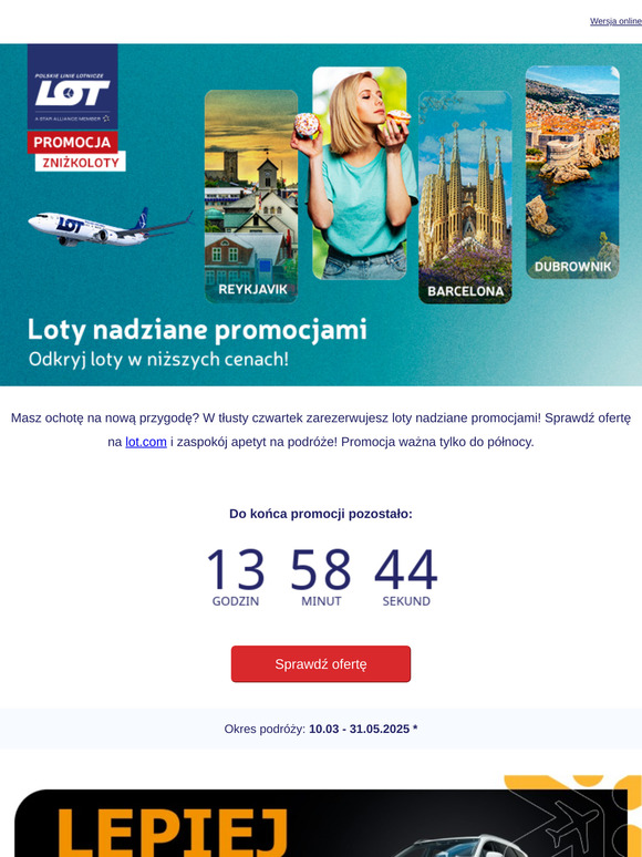 Nie przegap promocji w tłusty czwartek! 🍩✈️