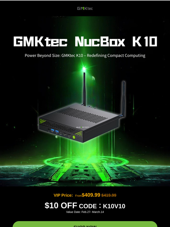 💥New Arrival: GMKtec K10 – Intel 13th Core i9-13900HK Mini PC!