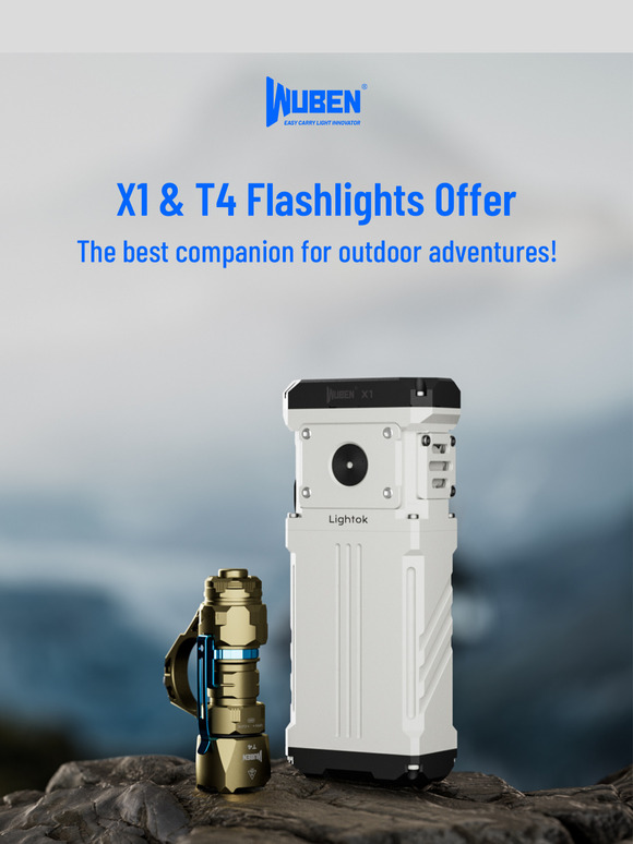 Safety companion at night ! X1/T4 flashlight