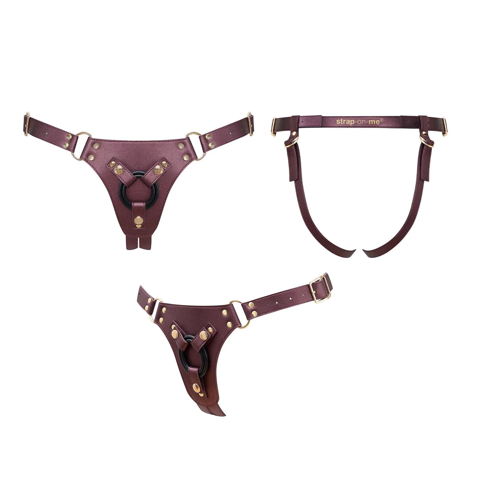 Image of Strap-On-Me Leatherette Harness Generous One Size – Unmatched Elegance and Comfort