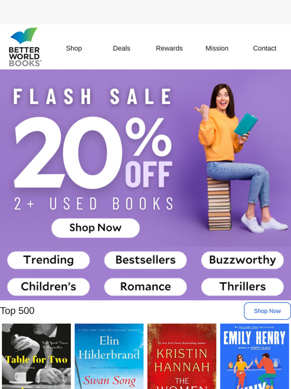ONE DAY ONLY | Save 20% on Your Book Haul!